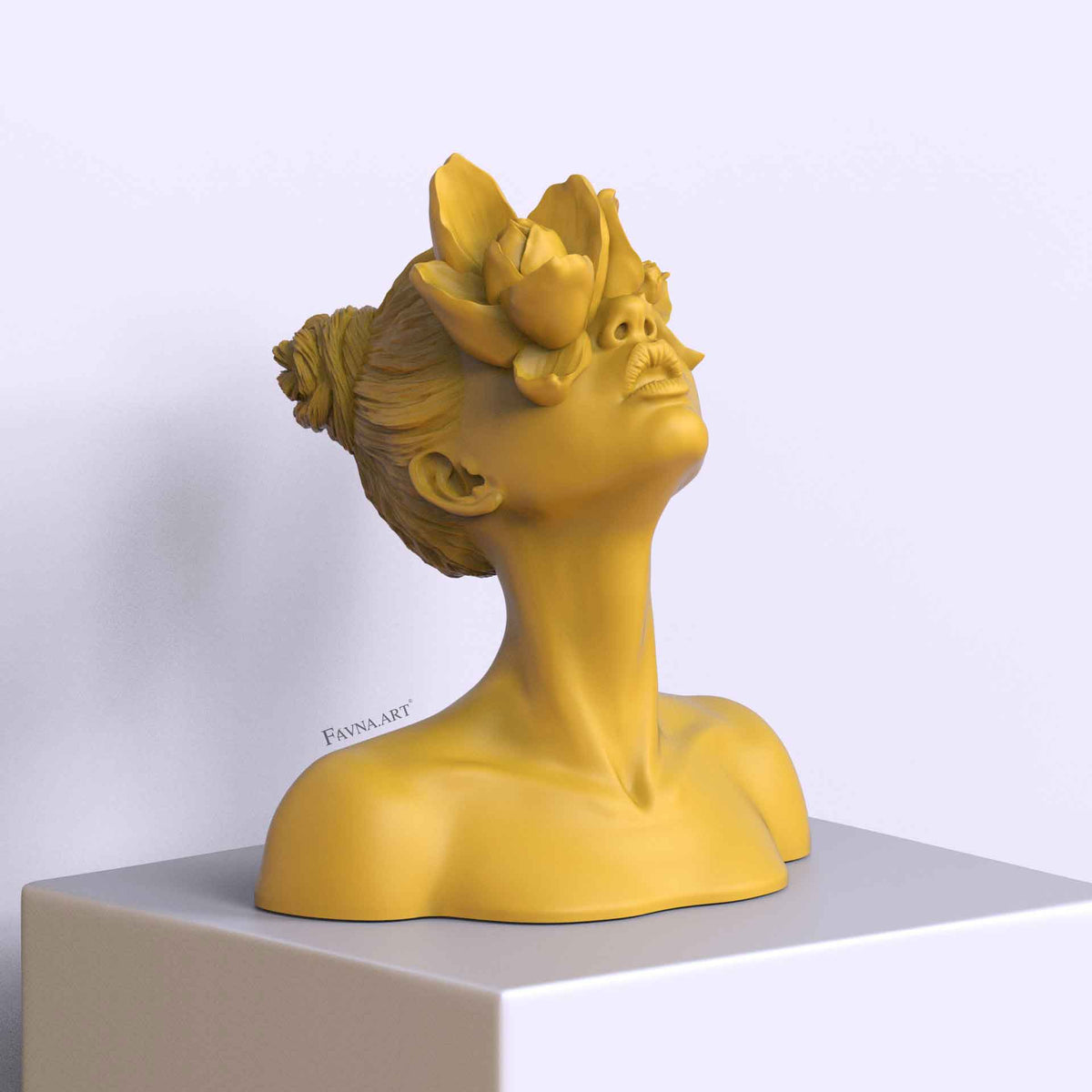 Sculpture "Daughter of the Faun" yellow