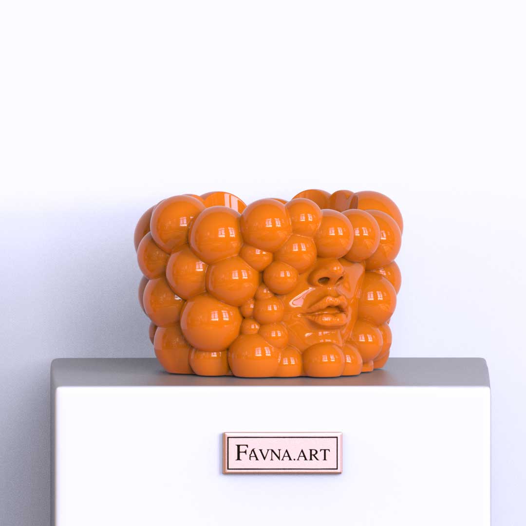 Vaso "Pensieri" arancione