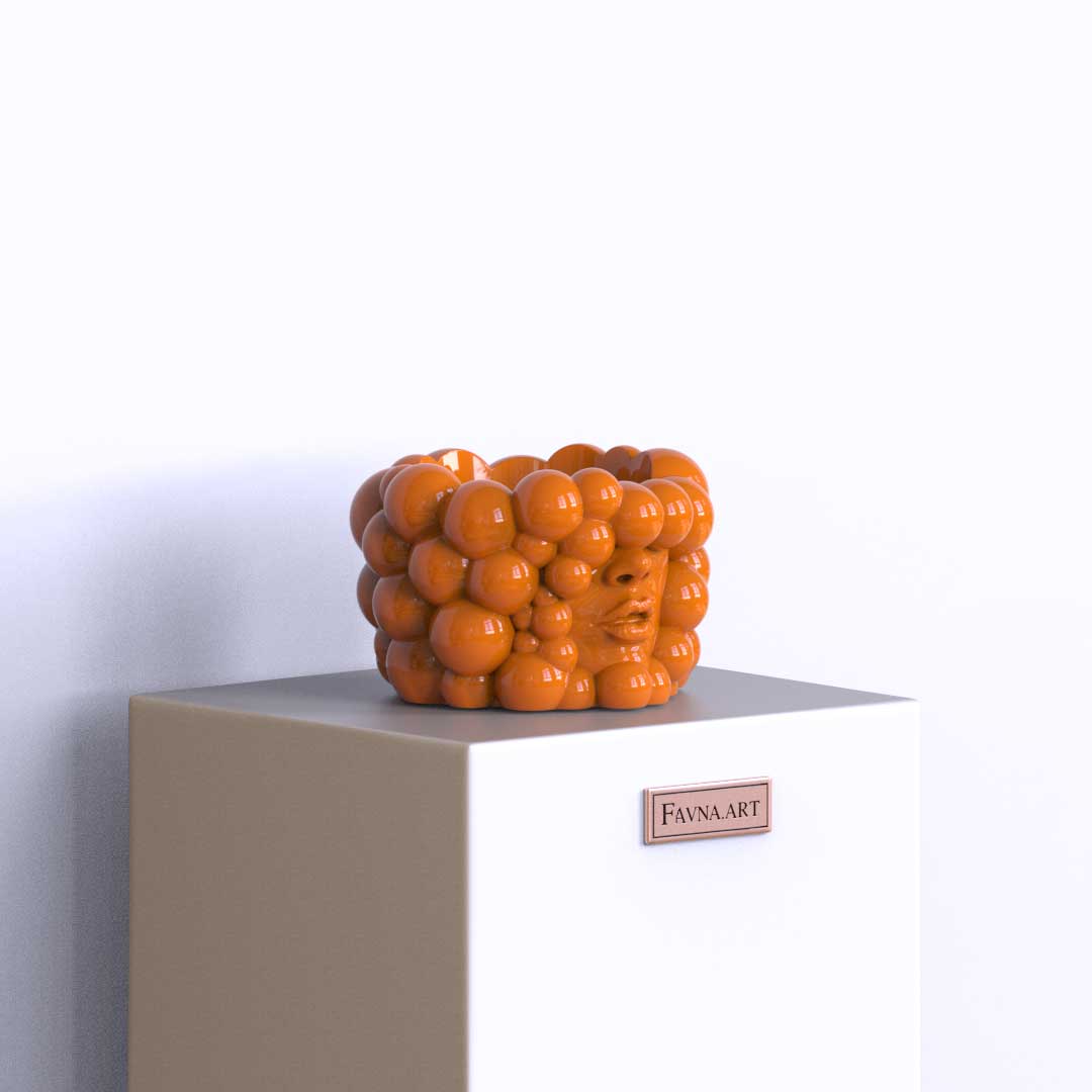 Vaso "Pensieri" arancione