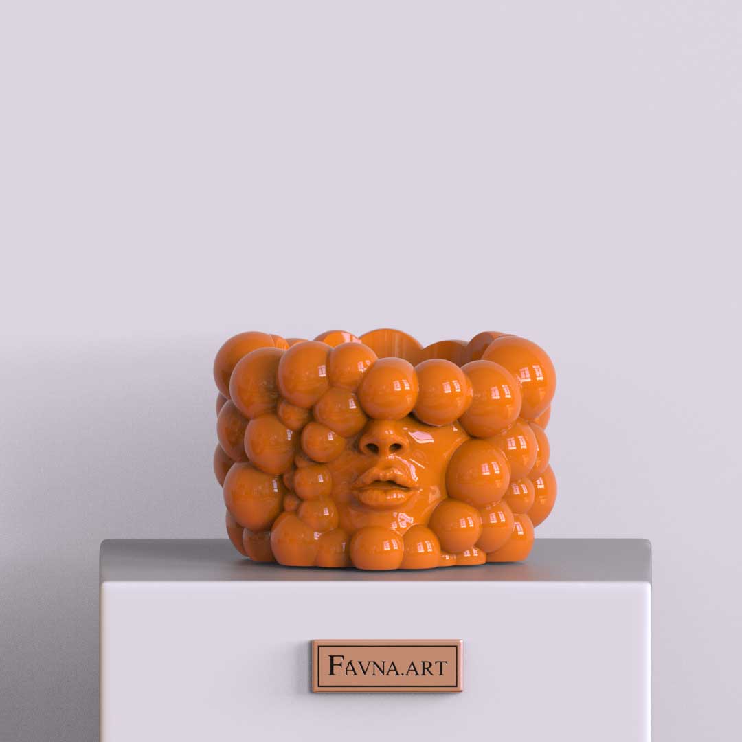 Vaso "Pensieri" arancione
