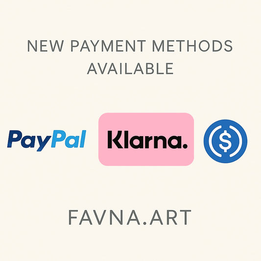 New Payment Methods Now Available on FAVNA.ART
