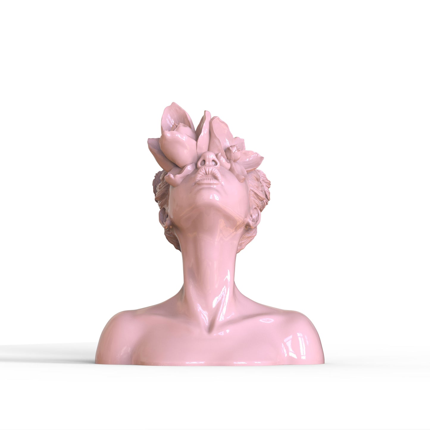 Sculpture "Daughter of Faunus" in cloudy pink