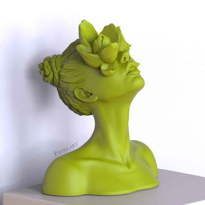 Sculpture "Daughter of the Faun" in lime