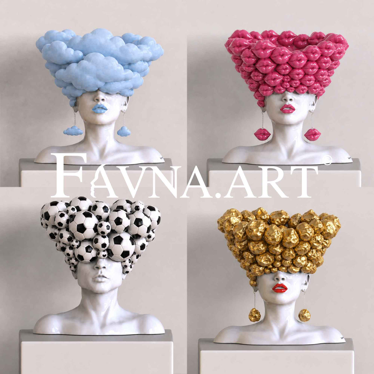 Sculpture sur commande « Pensées », une œuvre personnalisée créée pour vous
