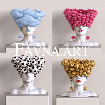 Sculpture sur commande « Pensées », une œuvre personnalisée créée pour vous
