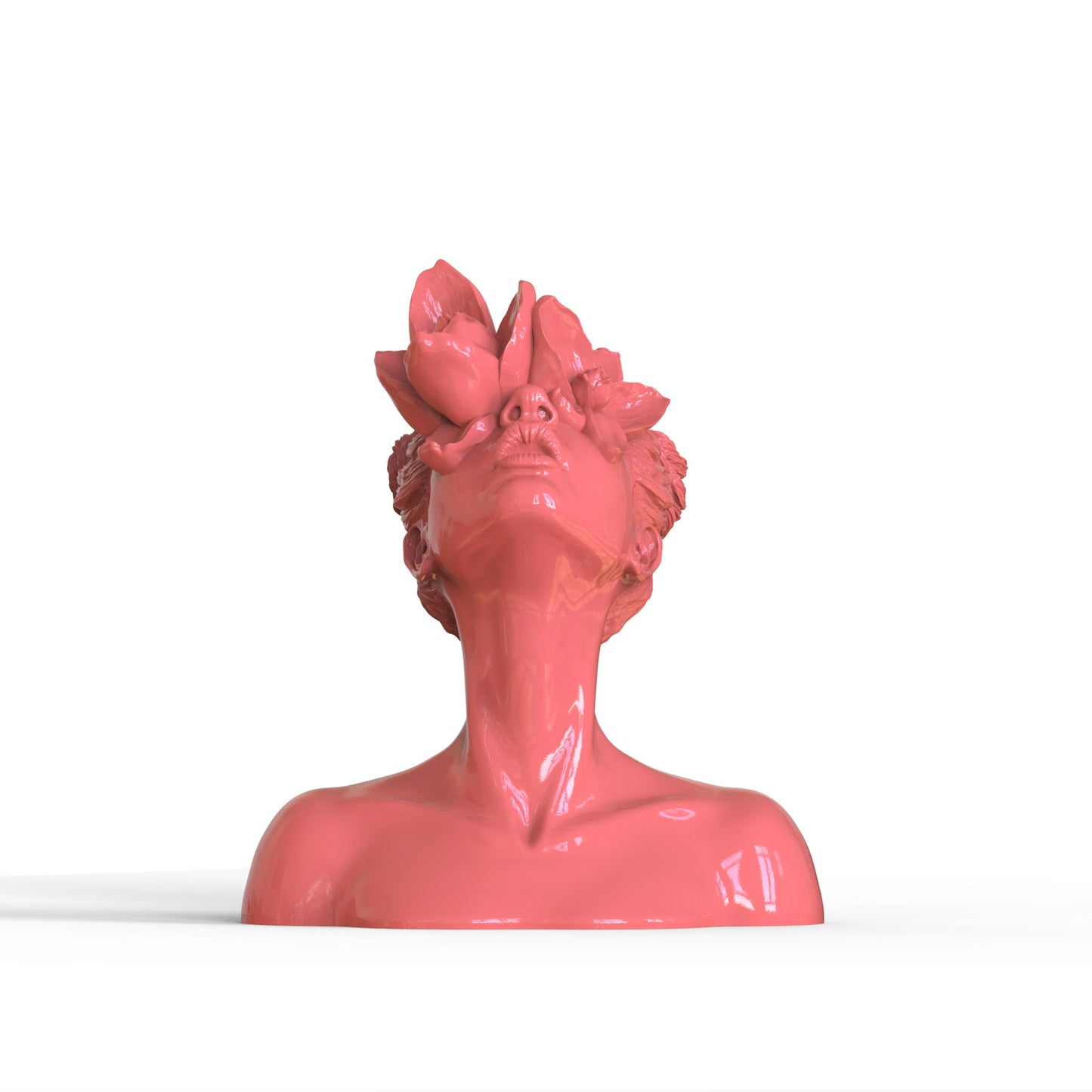 Sculpture "Daughter of the Faun" in coral colour