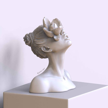 Sculpture "Daughter of the Faun" white