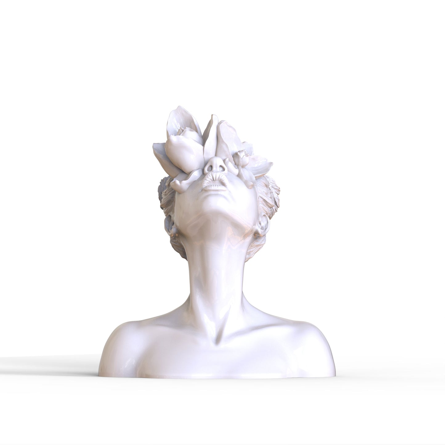 Sculpture "Daughter of the Faun" white