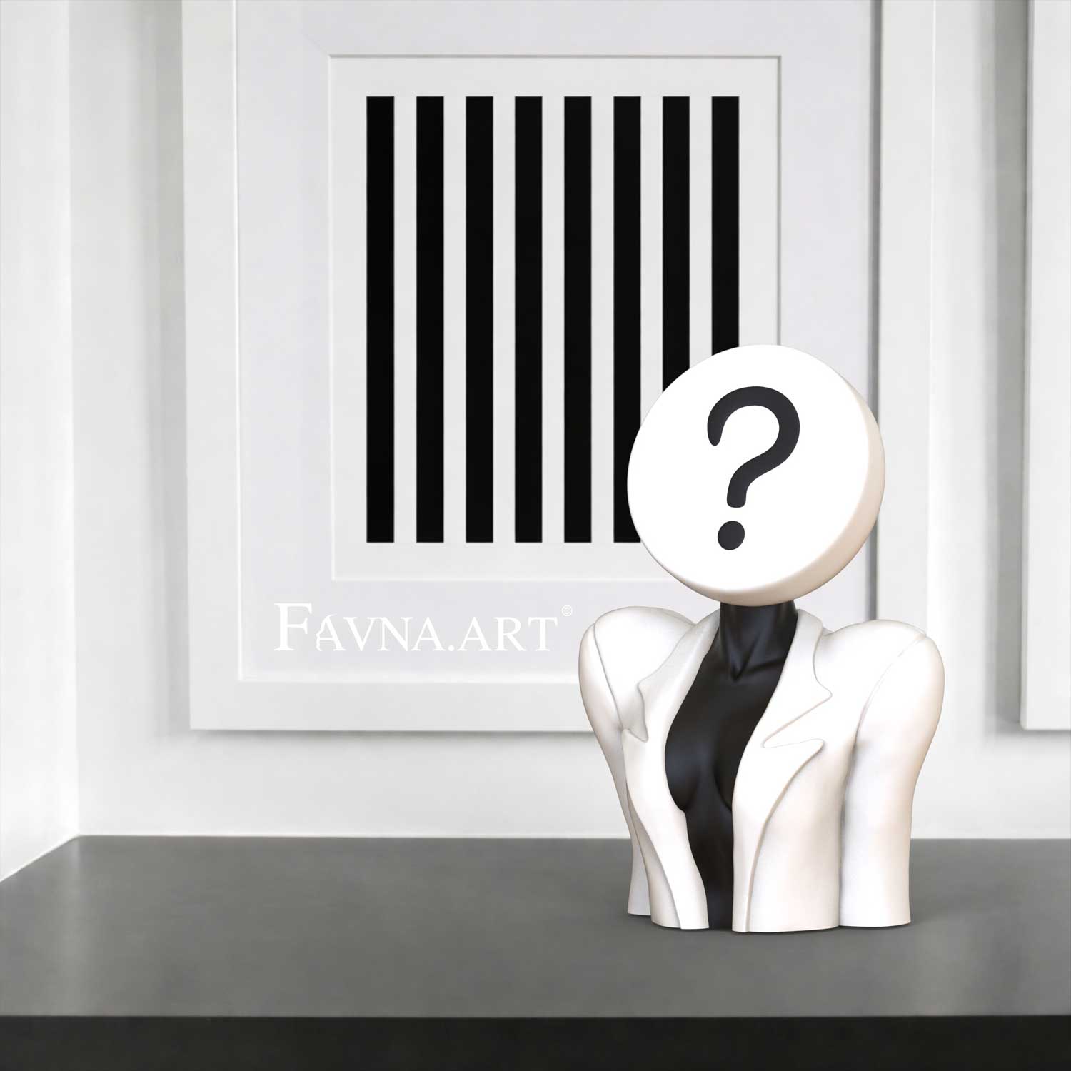 Home decor statue with elegant shape by Favna.art