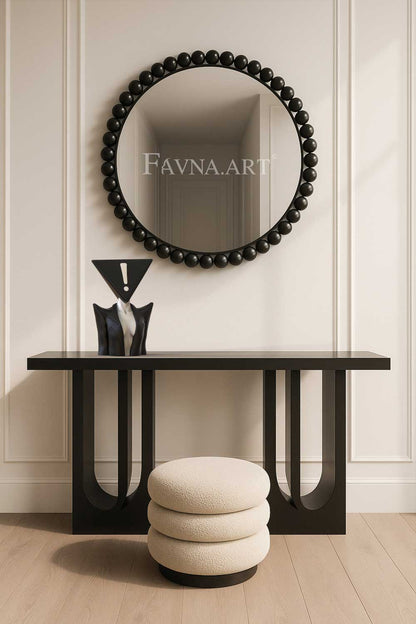 Conceptual modern sculpture “All-consuming answer”