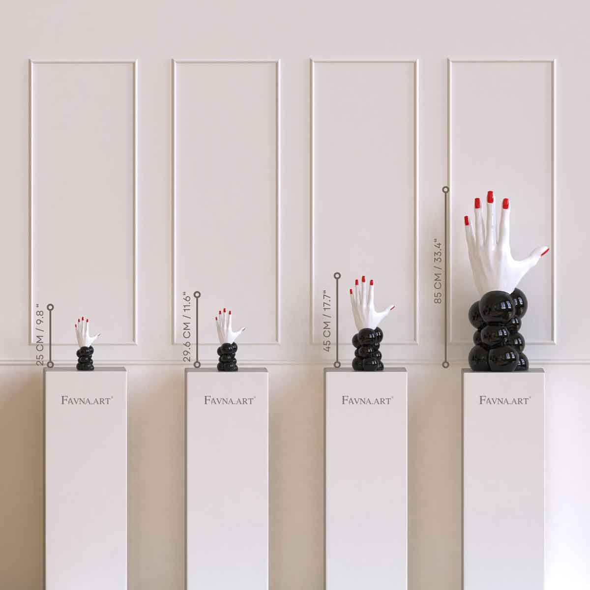 Contemporary hand sculpture “Thoughts”