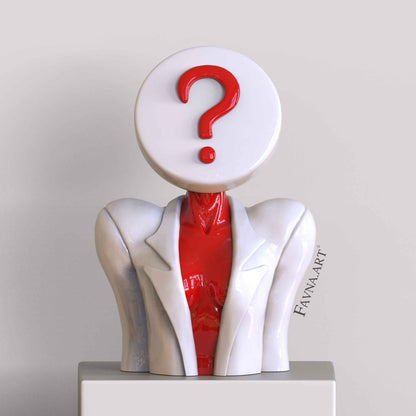 Scultura di Design Moderna "Domanda Totalizzante e Risposta Totalizzante"
