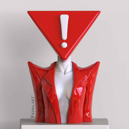 Scultura di Design Moderna "Domanda Totalizzante e Risposta Totalizzante"