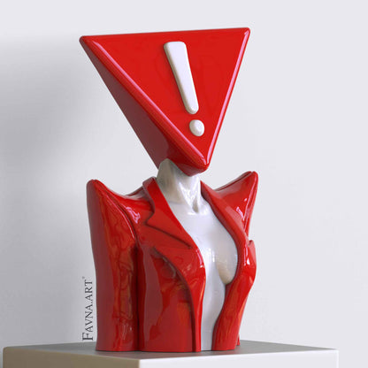 Scultura di Design Moderna "Domanda Totalizzante e Risposta Totalizzante"