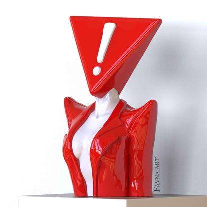 Scultura di Design Moderna "Domanda Totalizzante e Risposta Totalizzante"