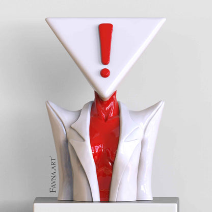 Scultura di Design Moderna "Domanda Totalizzante e Risposta Totalizzante"