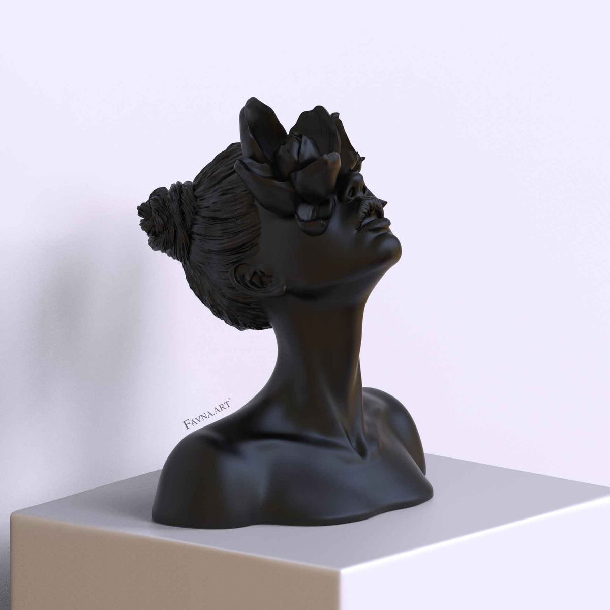 Sculpture "Daughter of the Faun" deep black