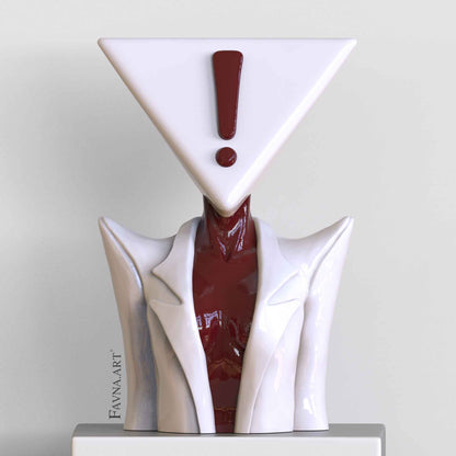 Scultura di Design Moderna "Domanda Totalizzante e Risposta Totalizzante"