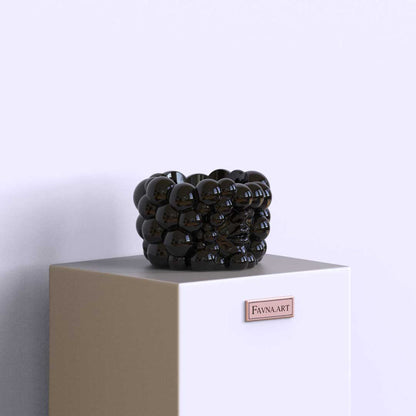 Flowerpot "Thoughts" black