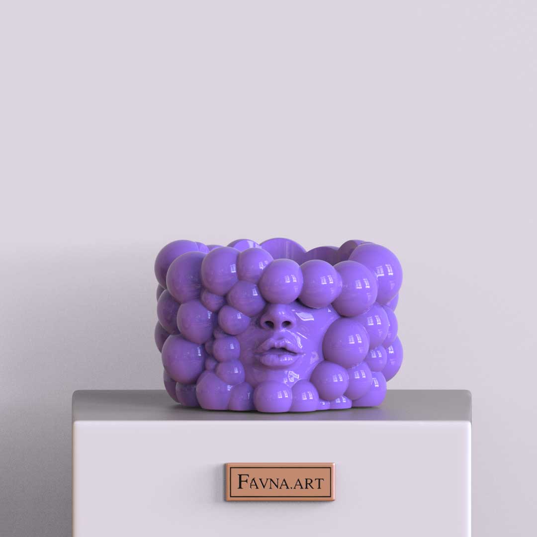 Flowerpot "Thoughts" lavanda