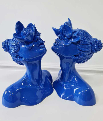 Sculpture "Daughter of the Faun" in blue