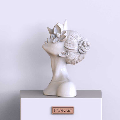 Sculpture "Daughter of the Faun" white