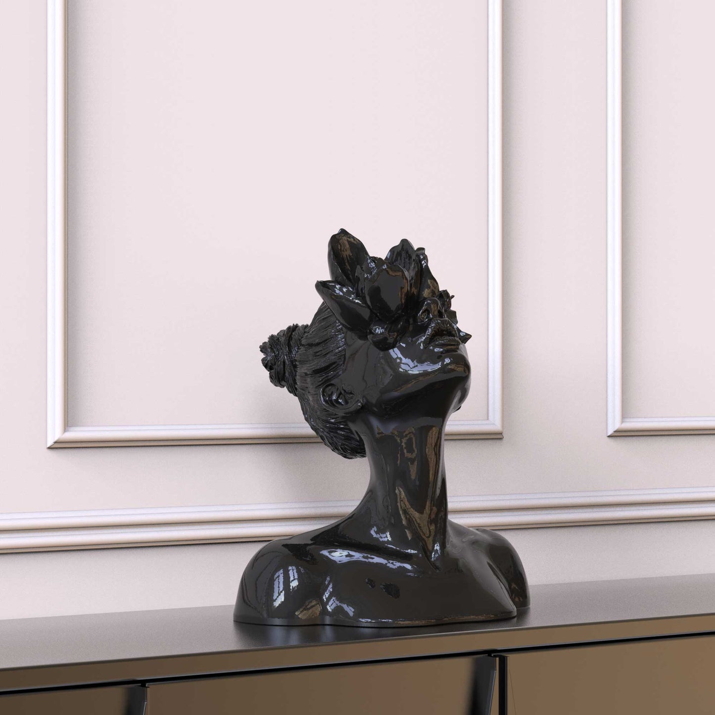 Sculpture "Daughter of the Faun" deep black