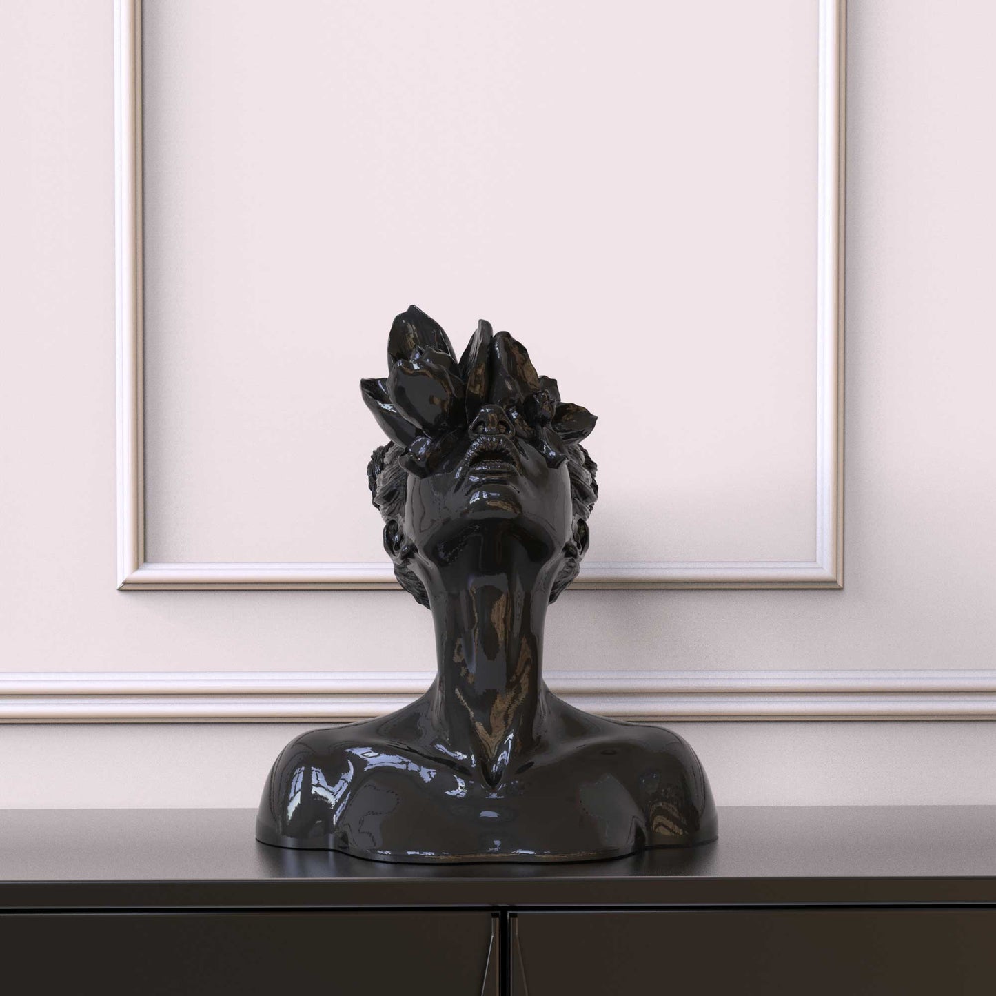 Sculpture "Daughter of the Faun" deep black