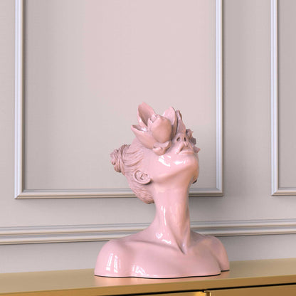 Sculpture "Daughter of Faunus" in cloudy pink