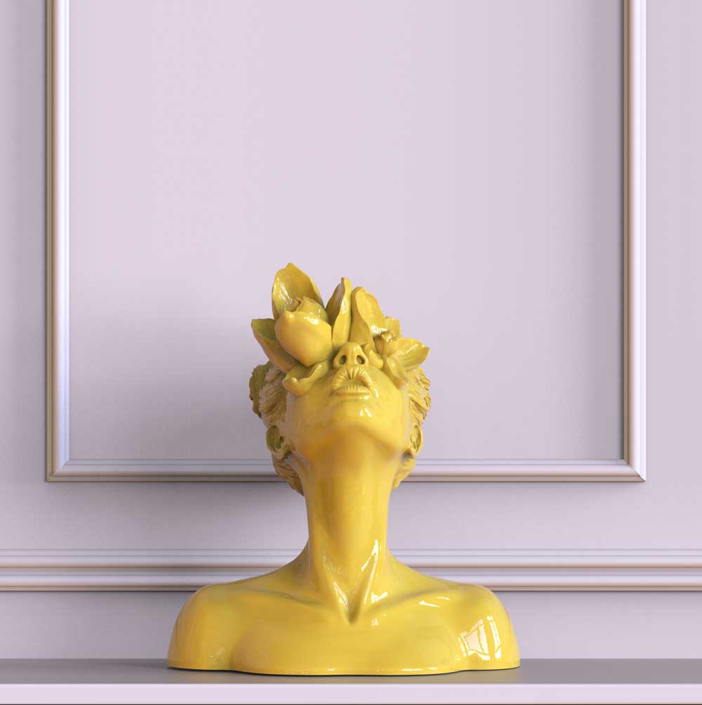 Sculpture "Daughter of the Faun" yellow