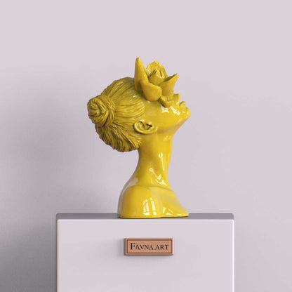 Sculpture "Daughter of the Faun" yellow