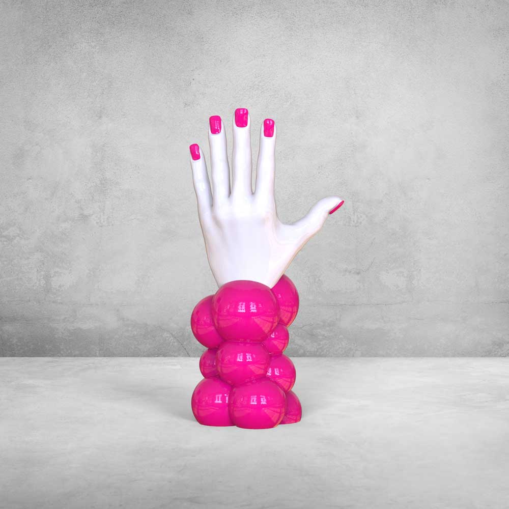 Hand of "Thought" pink barbie