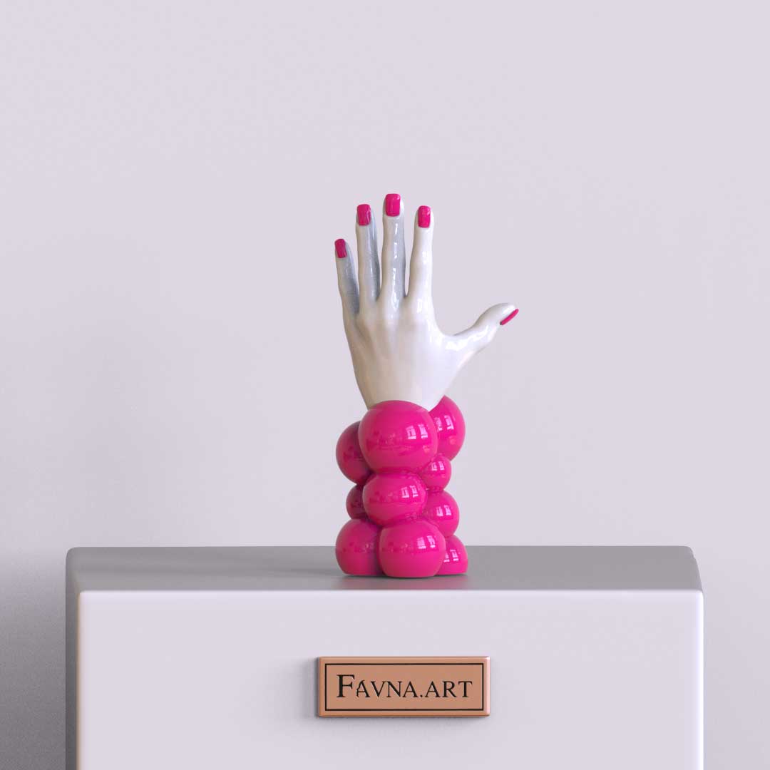 Barbie rosa "Hand of Thought"