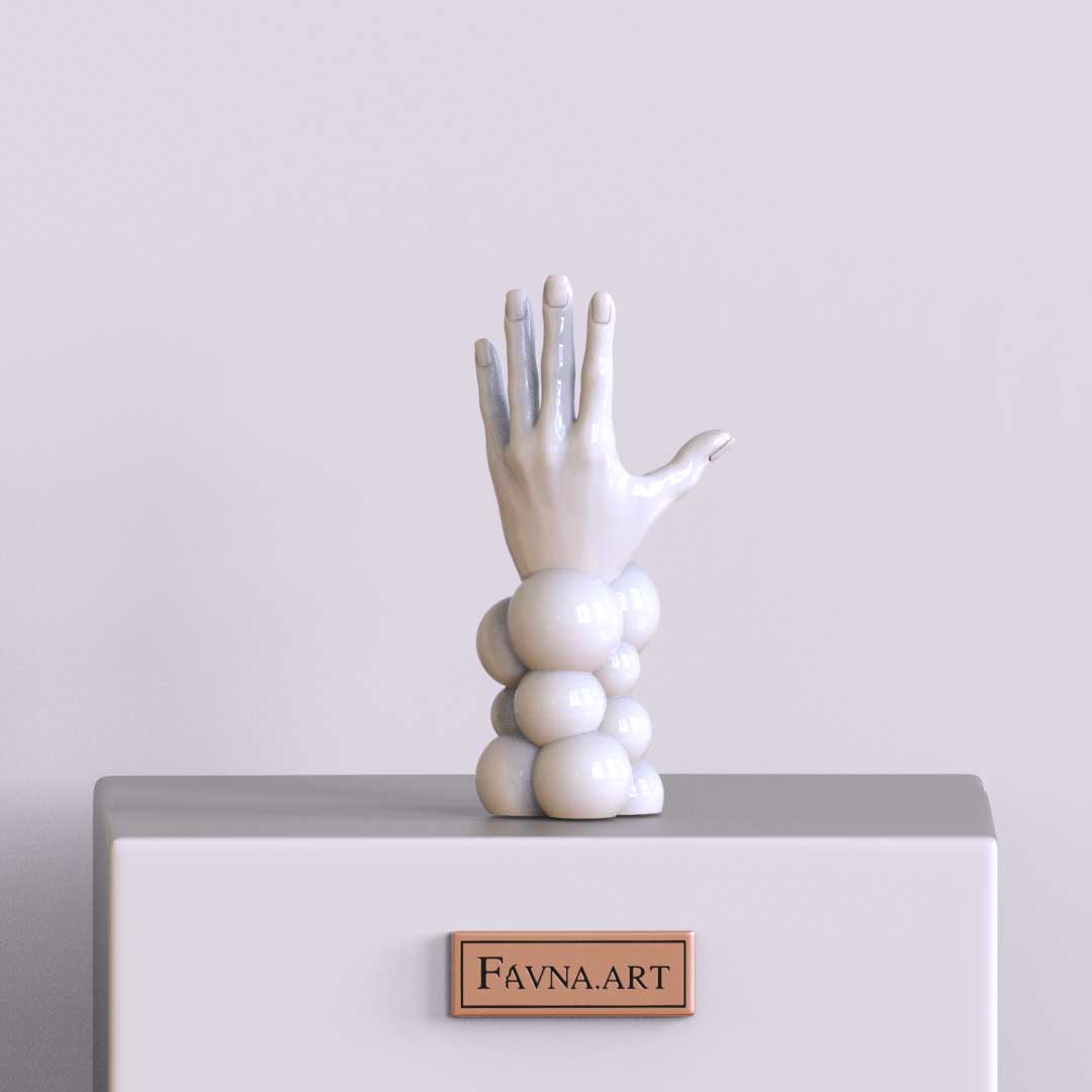 Hand of "Thought" white